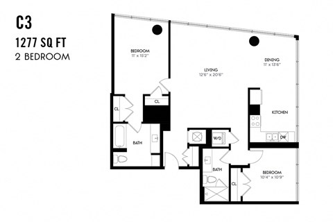 Two Bedroom C3 Apex The One